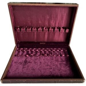 1647 Rogers Bros. Wooden Flatware Empty Box Case